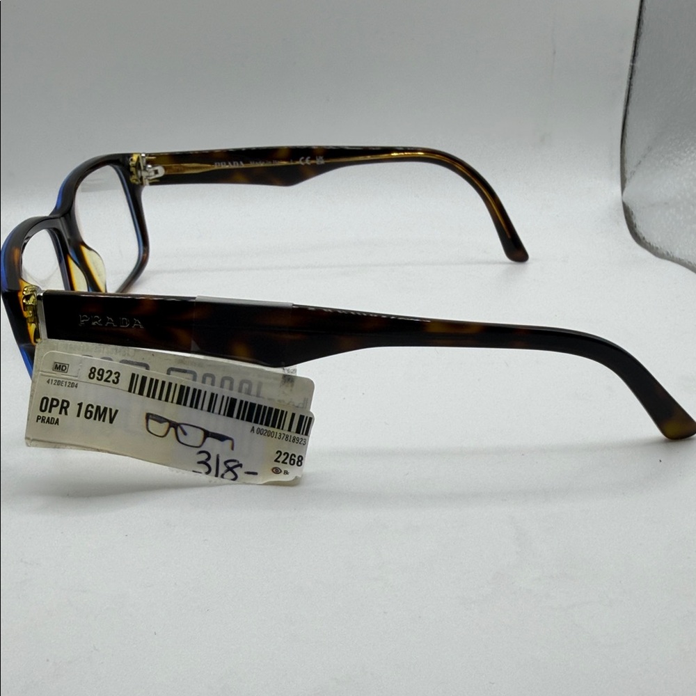 Prada Tortoise Shell Rectangular Eyeglasses VPR 1… - image 2